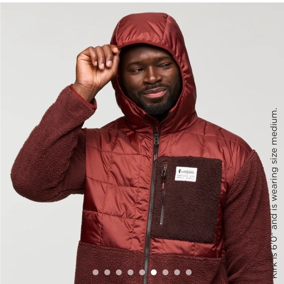 Cotopaxi Men's Medium Trico Hybrid Jacket Rusty Chestnut NWT Hood Insulated - Picture 9 of 15